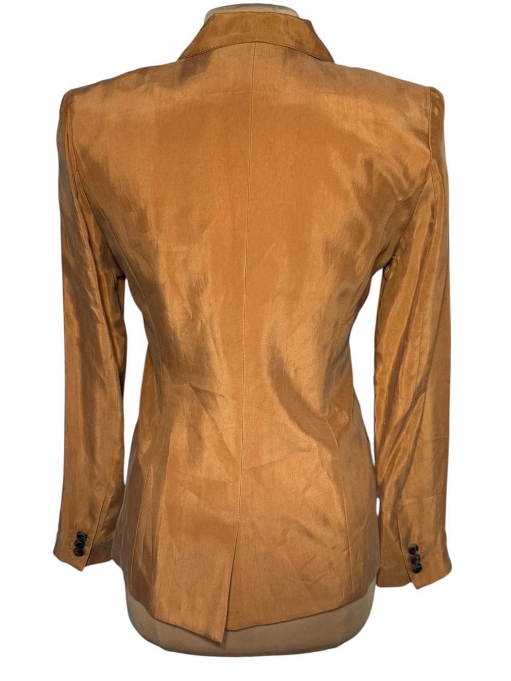 SMYTHE Tuck-In Blazer Desert Sand Tan Size 6 - Picture 3 of 6
